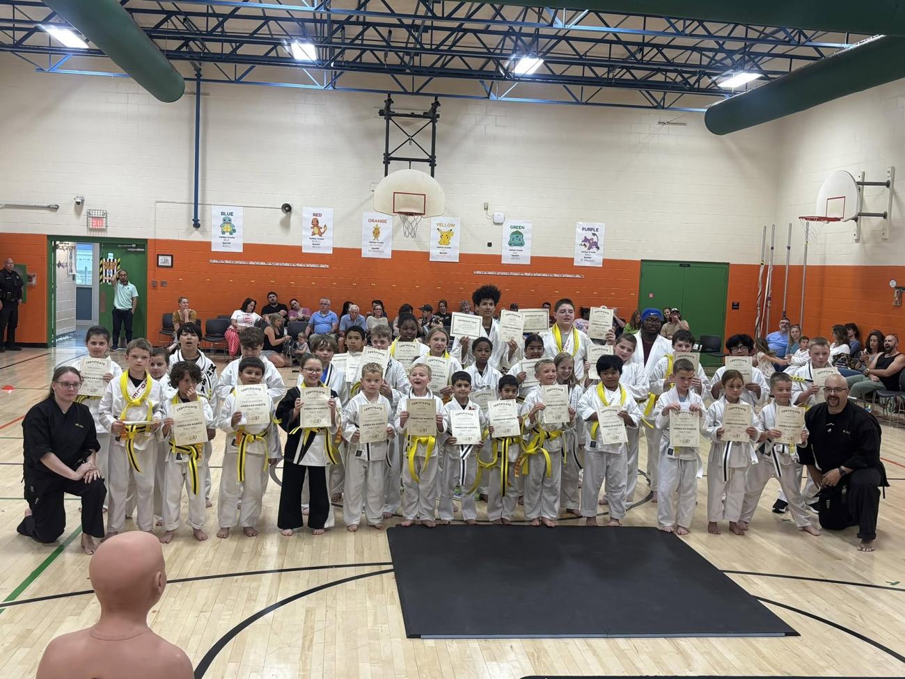 Legacy Martial Arts belt promotion ceremony in Salisbury Maryland